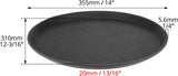 14-Inch Round Non-Slip Serving Tray Set 4Pack Rubber Surface Drink & Meal Carrier for Home, Caf & V1258-DP02-C-2108