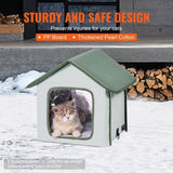 VEVOR Elevated Heated Cat House, Outdoor Kitty with Timer, 600D Oxford Cloth Foldable Cat V952-FWSBYMBHSNJBKOLU0V3