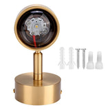 Simple Copper Wall Lamp Light for Corridor Stairway Passage Bedroom 3W 220V Warm White V1294-YM0901-ZM03274