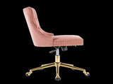 Velvet Home Office Chair- Pink V226-SW1823PK