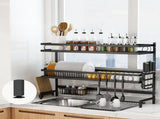 85cm 3 tier Over Sink Dish Drying Rack Drainer Kitchen Cutlery Holder Storage Organizer V324-CS-KITRACK85CM