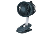 Clip On Fan 360 Degrees Adjustment Clip On USB Charging 3 Speed Modes Strong Airflow Sturdy Clamp V1294-YM0523-3113220043313
