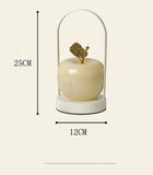 Orange Decorative Apple Table Lamp - USB-C, 3 Light Modes, Metal Handle V888-ELOSUNG26842