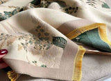 Bohemian-style Faux Cashmere Shawl Scarf, Soft, Warm, and Stylish for Autumn and Winter V1232-PSWJ004