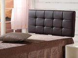 PU Leather Single Bed Deluxe Headboard Bedhead - Brown V63-768195