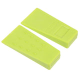 2Pcs Compact Plastic Woodcutting Wedges Green Logging Tools for Tree Felling V1366-AZ2-W-11354