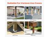 6x6 Post Base 10 Pcs, Inner Size 5.49x5.57inch/139.5x141.5mm Concrete Post Anchor, Heavy-Duty V952-HNTJZ66YC10JO06CH001V0