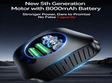 Portable Shower Head 8000mAh Battery Multi-Functional Shower Indoor Outdoor Use - Black - Size V1102-132-57276-BLK-8000AMH