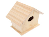 Bird House Paintable Unfinished Wood Bird Breeding Nesting Box for Pet Birds Rest Relax V1294-YM0901-3111240209311