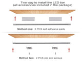 LED Motion Sensor Cabinet Light,2 Pack USB Powered Closet Night Light,20 inch Under Counter Lighting V1171-SENSORBAR20