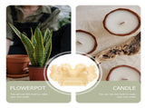 Flower Pot Resin Mold DIY Mold Plastic Light Yellow 1Pack V1370-AZ4-16872