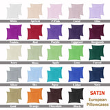 PepperMIll Satin European Pillowcases MOSS V442-END-PILLOWC-SATIN-MOSS-EU