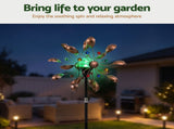 Gardeon Garden Windmill Metal Wind Spinner Solar Light Outdoor 190cmr Bronze GWM-190CM-FWSL-BZ