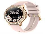 Elegant Women's Smartwatch,HD Touchscreen, Bluetooth Calls, Health Monitoring V888-ELOSUNG25992