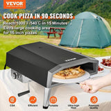 Outdoor Pizza Oven, 406.4 mm, Gas Fired Pizza Maker, Portable Outside Stainless Steel Pizza Grill V952-BXSPSLYCABRQH23XCV0