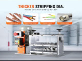 Automatic Stripping Machine, 0.06''-1.57'' Electric Motorized Cable Stripper, 750 W, 98 ft/min V952-B750W101538MMFDI9V3