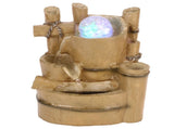 LED Desktop Fountain Resin Water Fountains Indoor Desktop Tabletop Home Office Decor061 EU Plug V1294-YM0901-3111210016511