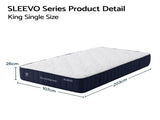 RoomSense King Single Mattress, 26cm Orthopedic Firm Mattress for Back Pain Relief, Pocket Spring XFKF-MA-1772-26-KS