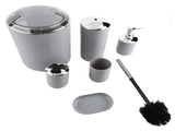 6pcs/set Bathroom Accessories Set Toothbrush Holder,Trash Can,Soap Dispenser V1294-YM0901-JY20664-03