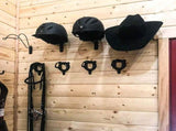 Wall Mounted Equestrian Helmet Rack,Metal Holder for Motorcycle Bike Baseball V1259-DP01-A-5083