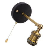 Retro Wall Sconce E27 E26 Iron Adjustable Vintage Wall Mounted Lamp Lighting Fixture Set with Switch V1294-YM0703-3119230086911