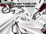 Ghost Reading Blanket New Halloween Ghost Reading a Book Throw Blanket,Cozy Soft Throw for Couch, V1192-AZ-W-31708