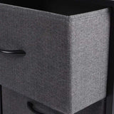 Levede Storage Cabinet Tower Chest Dark Grey CH1051-DG