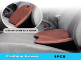 Brown Mini Car Cushion - Memory Foam Height-Boost Cushion with Removable Mesh Cover - Driver V888-ELOSUNG13730
