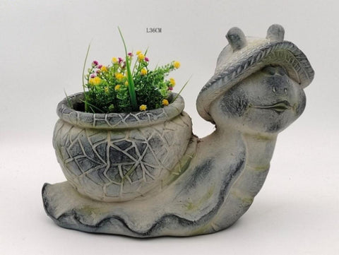 Snail with pot Planter V231-MP-034