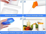 6-Piece Professional Bar Juice Bottles Set - 0.9 Quart Juiceers for Bartending, Store and V1370-AZ4-10342