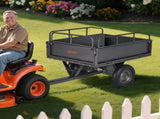 Garden Utility Trailer, 10 Cu. Ft & 227 kg Capacity, ATV UTV Hauling Trailer, Tow Behind Steel Dump V952-HYTCHSTPK10CJT946001V0