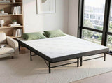 Giselle Folding Bed with Mattress Double Portable Foldable Guest Bed Bamboo Cover FOAM-MFM-BF-BAM-D
