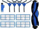Main Brush Side Brush Hepa Filter Replacement Accessories,Compatible for Proscenic 850T Robot Vacuum V1188-ZC-DLL-178