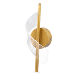 18W Spiral Modern LED Indoor Wall Sconce Lighting Acrylic Indoor LED Wall Lamp Bedside Lamp Wavy V1294-YM0901-3119230188912