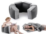 6-Segment Adjustable Weighted Body Pillow for Anxiety Adults, 10lbs Modular Sensory Pillow with V1107-115-09289