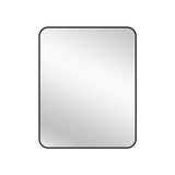 Black Metal Rectangle Mirror - Small 80cm x 100cm V292-MIRR-MTL055