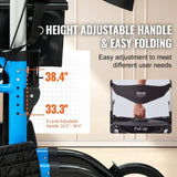 VEVOR 2 in 1 Rollator Walker Transport Chair for Seniors, Folding Rolling Walker Wheelchair Combo V952-EHYZXQCKJLQ8MZ3U6V0