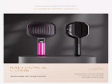 Black 3-Piece Gift Box Set Premium ABS Hair Care Gift Set with Cushion Paddle Brush, Detangling V888-ELOSUNG50826