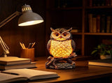 Realistic Owl Figurine Night Light, USB Powered Warm LED Table Lamp, Soft Eye-Friendly Lighting, V1192-AZ-W-24669