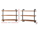Artiss Floating DIY Pipe Shelf 3 Tiers - IRMA PIPE-61-3LVL-WALL