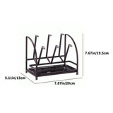 Stand-Up Drying Rack, Glass Bottle Dispenser, Countertop Baby Bottle Drying, With Sewerage Tray, V1366-AZ2-W-12565