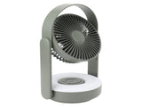 LED Light Tabletop Small Fan 10000mAh Wall Mounted USB 110&deg Automatic Shake Remote Control Night V1294-YM0901-3113230151712