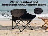 Weisshorn 3pc Camping Table Chair Set Outdoor Folding Aluminium Portable Picnic CAMP-MOON-BKX2-ALUM-70