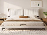Artiss Queen Size Bed Frame with Adjustable Headboard, PU Leather BFRAME-H-FLEX-Q-BG-ABC