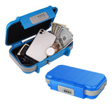 Portable Safe Box Combination Code Security Case LockBox with Removable Chain Blue V1263-JX-7156-1
