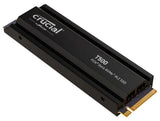 Crucial T500 1TB Gen4 NVMe SSD Heatsink - 7300/6800 MB/s R/W 600TBW 1440K IOPs 1.5M hrs MTTF Acronis V1202-V2-HBC-T500-1TBH