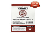 ASMOKE 100% Natural Cherry Wood BBQ Smoker Pellets V642-20-LBS-9-5-KG-OF-100-PURE-CHERRY-PELLETS