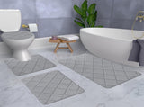 Clearance Tyidzon Bathroom Rugs 4 Piece Ultra Soft & Non-Slip Memory Foam Bath Mats for Bathroom, V1189-LWWAL-20260325-01696