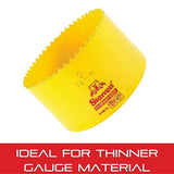 Starrett Fast Cut Straight Pitch Bi-Metal Hole Saw, 76 mm Diameter, Yellow V1202-V1-SRTFCH0300