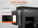 Through The Door Key Drop Box, Heavy Duty Steel Through the Door Mailbox with 1.8" 12" Key Lock, V952-CQXBX12616INYUG59V0